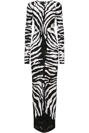 Tom Ford Lvr Exclusive Sequin Tulle Long Dress