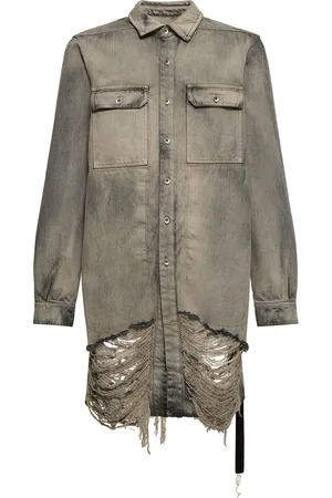 Rick Owens Outershirt Fringed Denim Jacket
