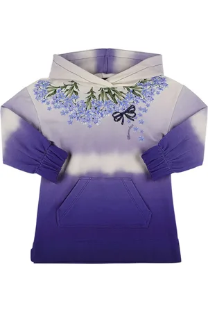 MONNALISA Hooded Cotton Dress