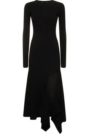 Y / PROJECT Asymmetric Jersey Long Sleeve Dress