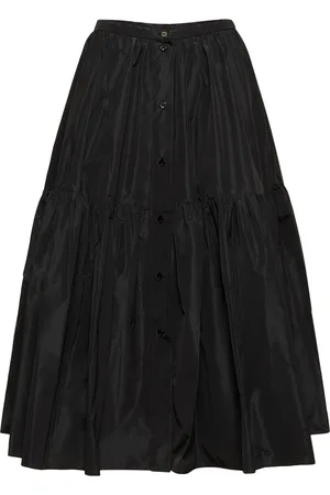 Patou Faille Midi Skirt W/ Buttons