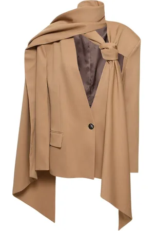 The Attico Axel Wool Serge Oversize Blazer