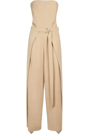 Ami Viscose Blend Jumpsuit W/panels