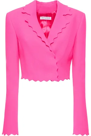 Mach & Mach Wavy Trimmed Blazer Top