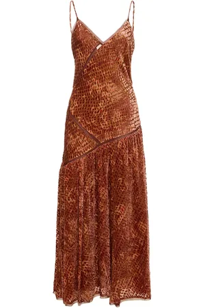 ULLA JOHNSON Elodie Printed Viscose Long Dress