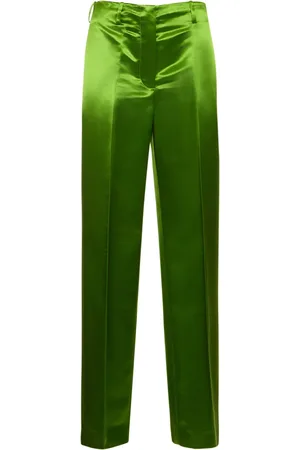 Tory Burch Viscose Satin Straight Pants