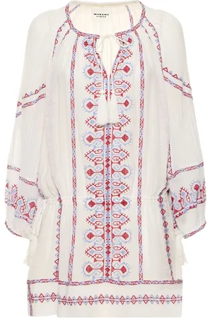 Marant Etoile Parsley Print Cotton Mini Dress