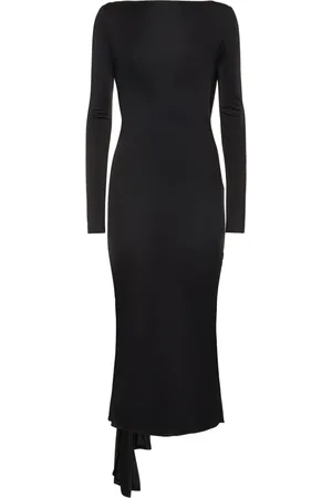 VERSACE Dua Lipa One-shoulder Jersey Midi Dress