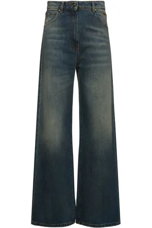 Msgm Denim Medium Waist Flared Jeans