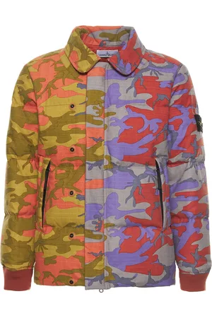 Stone Island Heritage Camo Ripstop Watro Down Jacket