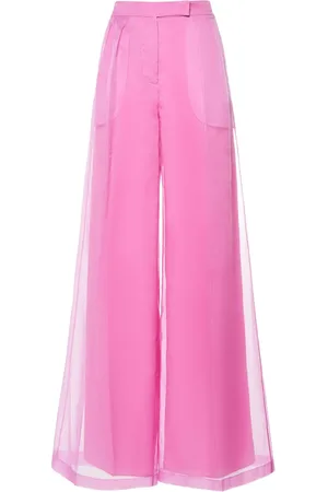 Max Mara Calibri Silk Organza Wide Pants