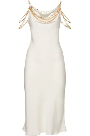 Paco rabanne Satin Mini Dress With Chain