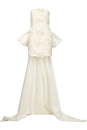 ROTATE Herika Flower Mini Dress W/ Bow Train