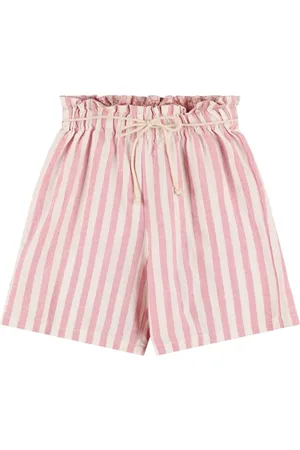 Babe & Tess Check Cotton Blend Shorts