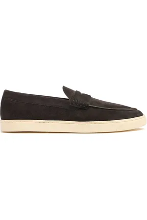 Brunello Cucinelli Suede Penny Loafers