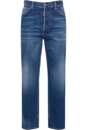 Dsquared2 Boston High Rise Denim Straight Jeans