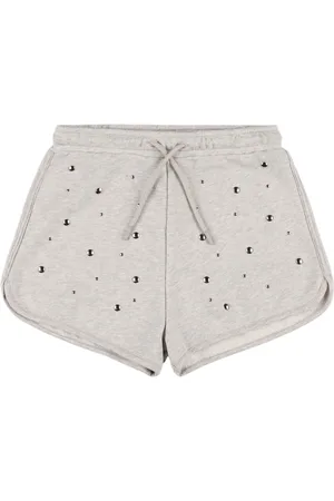 Msgm Embellished Cotton Sweat Shorts