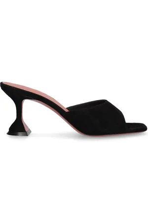 Amina Muaddi 70mm Lupita Suede Mules