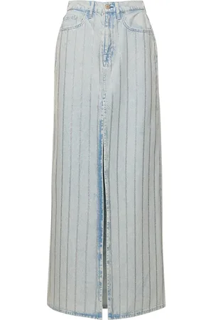 Triarchy Ms. Sofiane High-rise Slit Denim Skirt