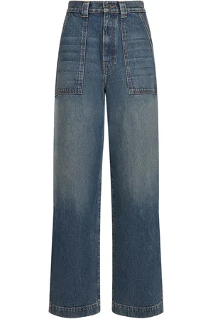 Khaite Hewitt High Rise Straight Jeans