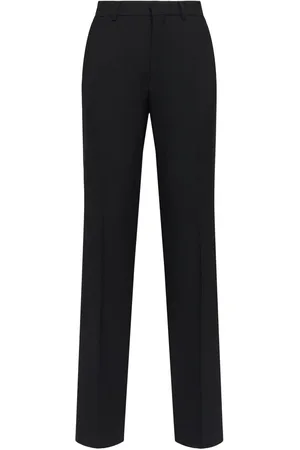 Ami Straight Fit Wool Gabardine Pants
