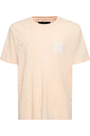 AMIRI Ma Logo Distressed Cotton Jersey T-shirt