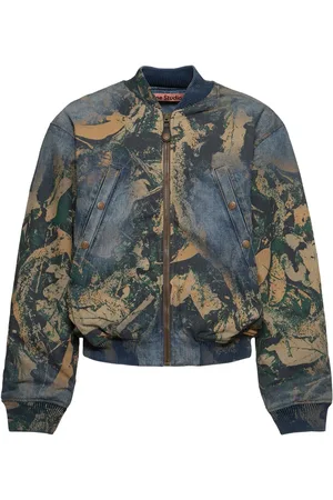 Acne Studios Oliev Messy Oak Denim Bomber Jacket