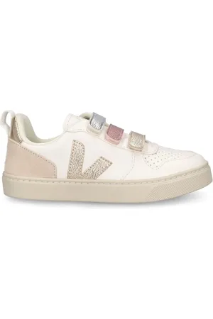Veja V-10 Chrome-free Leather Strap Sneakers