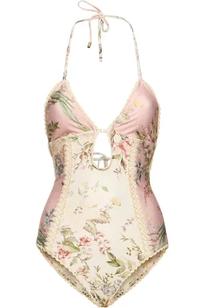ZIMMERMANN Waverly Keyhole Crochet 1pc Swimsuit