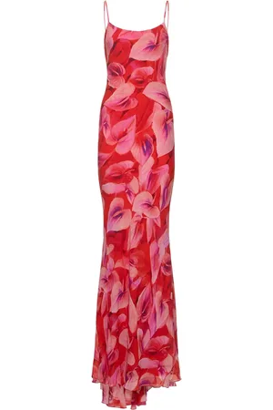 The Andamane Ninfea Printed Tech Georgette Maxi Dress