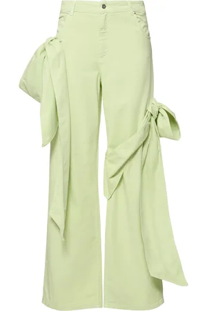 BLUMARINE Mid Rise Boyfriend Jeans W/bows