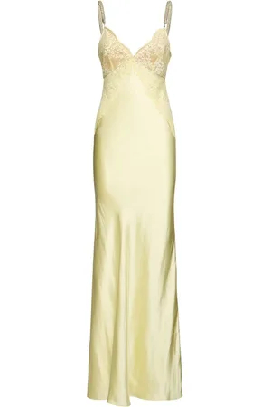 Self-Portrait C.kane Lace & Satin Maxi Dress