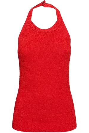 Proenza Schouler Leona Viscose Blend Knit Halter Top