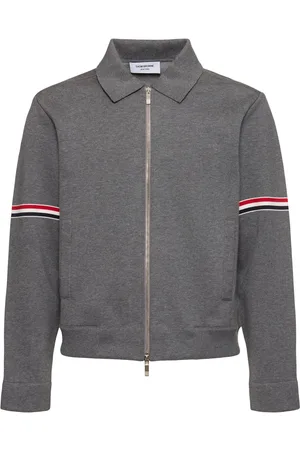Thom Browne Cotton Blend Zip-up Jacket