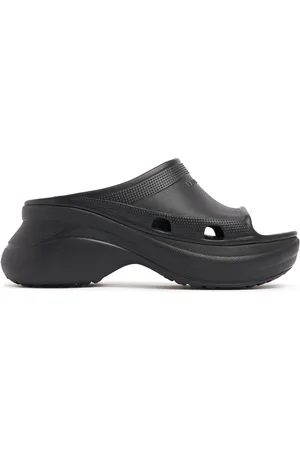 Balenciaga 85mm Rubber Pool Slide Sandals