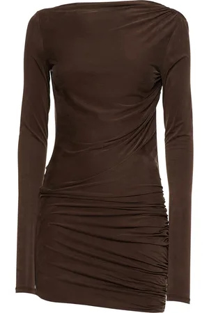 The Andamane Sophie Suede-touch Jersey Mini Dress