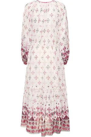Marant Etoile Fratela Floral Long Sleeve Midi Dress