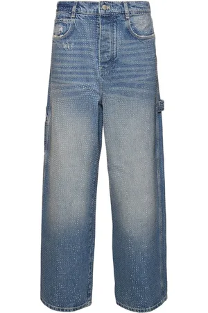 Marc Jacobs Crystal Oversize Denim Jeans