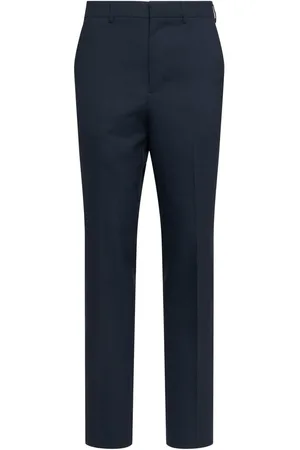 Ami Cigarette Fit Wool Canvas Pants