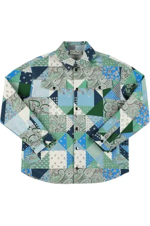 Etro Patchwork Cotton Blend Bull Jacket