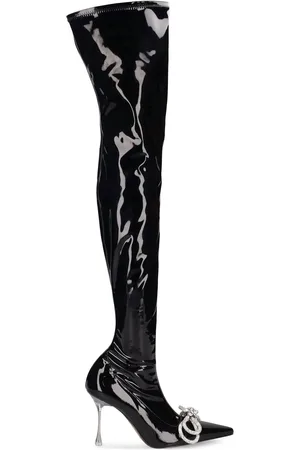 Mach & Mach 100mm Patent Over-the-knee Boots