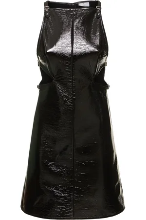Courrèges Slash Buckle Vinyl Mini Dress