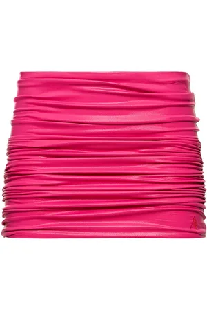 The Attico Wet Jersey Mini Skirt