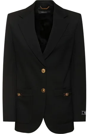 VERSACE Informal Stretch Wool Jacket