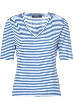 Max Mara Brunate Linen Jersey V Neck T-shirt
