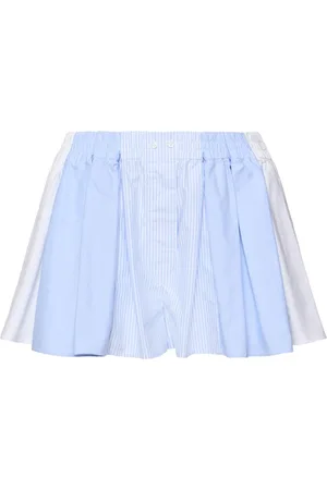 Alexander Wang Pleated Cotton Boxer Shorts