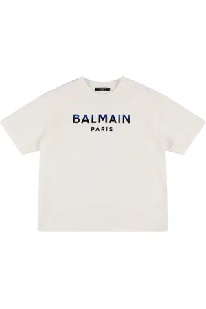 Balmain Cotton Jersey T-shirt W/ Logo