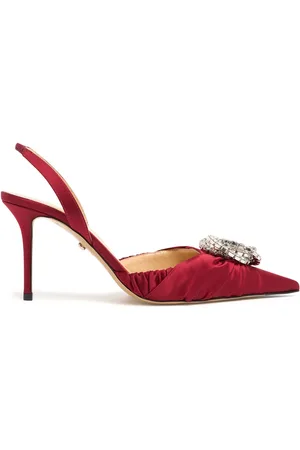 Mach & Mach 85mm Galaxy Satin Slingback Heels