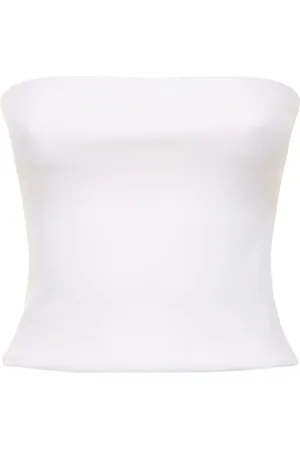 WARDROBE.NYC Strapless Opaque Stretch Jersey Top