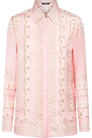 VERSACE Foulard Print Silk Twill Shirt